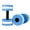 Blue, variant on Loyerfyivos 1 Pair of Aquatic Dumbbells, Water Aerobics, Foam Buoyancy Dumbbells for Adults Children Beginners, Aquatic Exercise Equipment for Water Aerobics Weight Loss