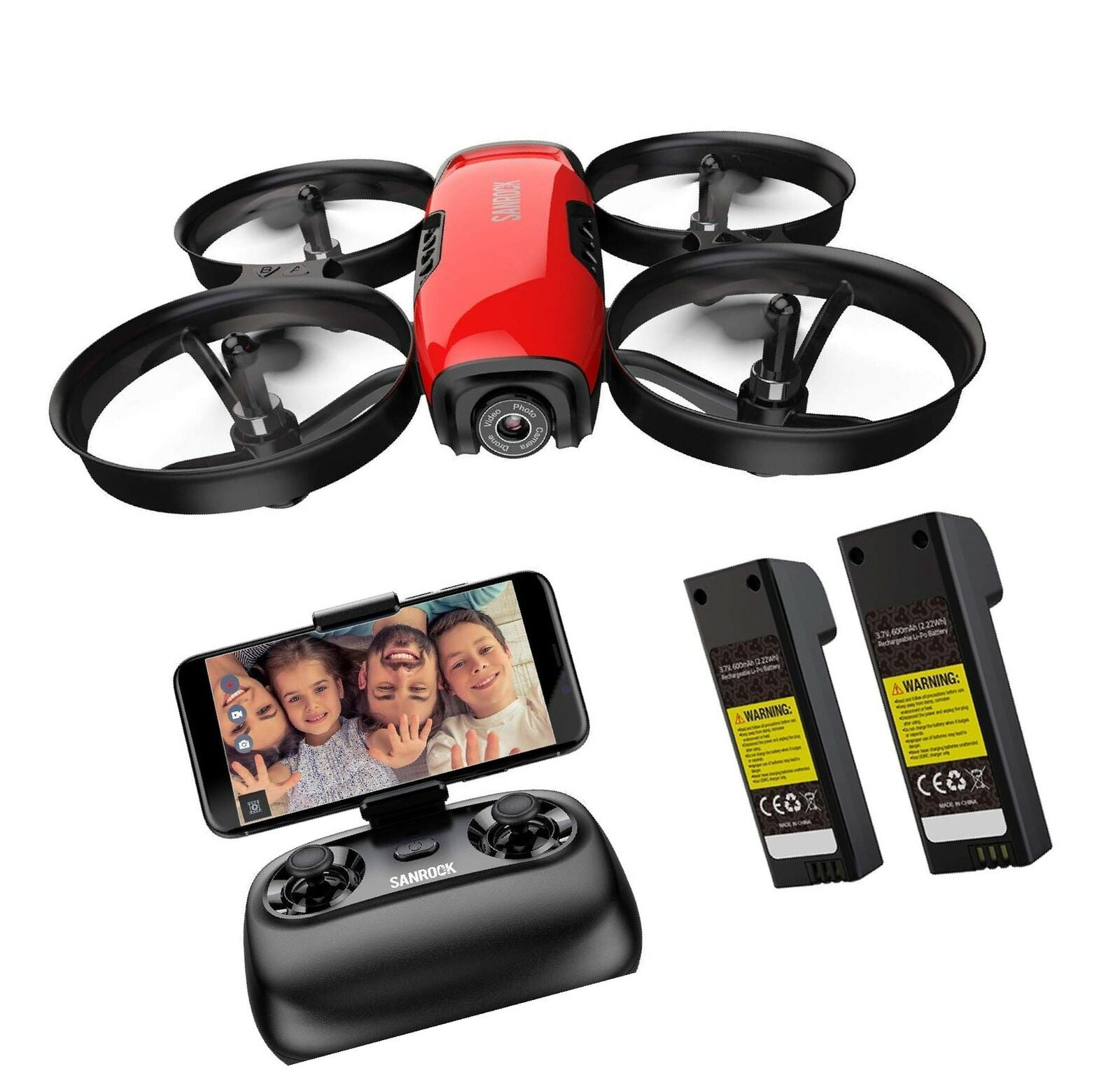 SANROCK U61W Drone - with Camera for Kids Adult Beginner 720P HD