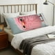 thumbnail image 4 of Balery Adorable Pink Fluffy Birds Funda Protectora para Almohada Corporal de Algodón Hipoalergénico con Cierre(55 x 21 pulgadas), Almohadas No Incluidas, 4 of 5