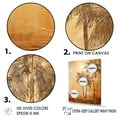 thumbnail image 3 of Designart "Vintage Sunset Bronze Beach Getaway With Palm Trees" Palms & Palm Trees Wall Decor, 3 of 7