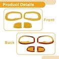 thumbnail image 4 of Cubierta de Tazón de Mango de Puerta Interior para Jeep Renegade 2015-2023 Marco de Decoración de Mango Interior Amarillo ABS 4 Pcs, 4 of 6