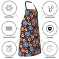 thumbnail image 6 of Bingfone Leaves Flower Apron Gifts For Men, Women Professional Grade Chef Apron for Kitchen,BBQ & Grill, 6 of 8