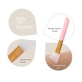 thumbnail image 3 of Juego de accesorios de baño, accesorios de baño elegantes de 4 piezas con dispensador de jabón de mármol, jabonera y taza para cepillo de dientes Ormromra LN-0941, 3 of 8