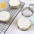 thumbnail image 4 of HSHDLDF 4 Inch English Muffin Rings, Stainless Steel Crumpet Rings, Tart Rings for Baking, Double Rolled Nonstick Round Cake Ring, Metal Pastry Ring Mold for Dessert Food Making Tool, 4 of 7