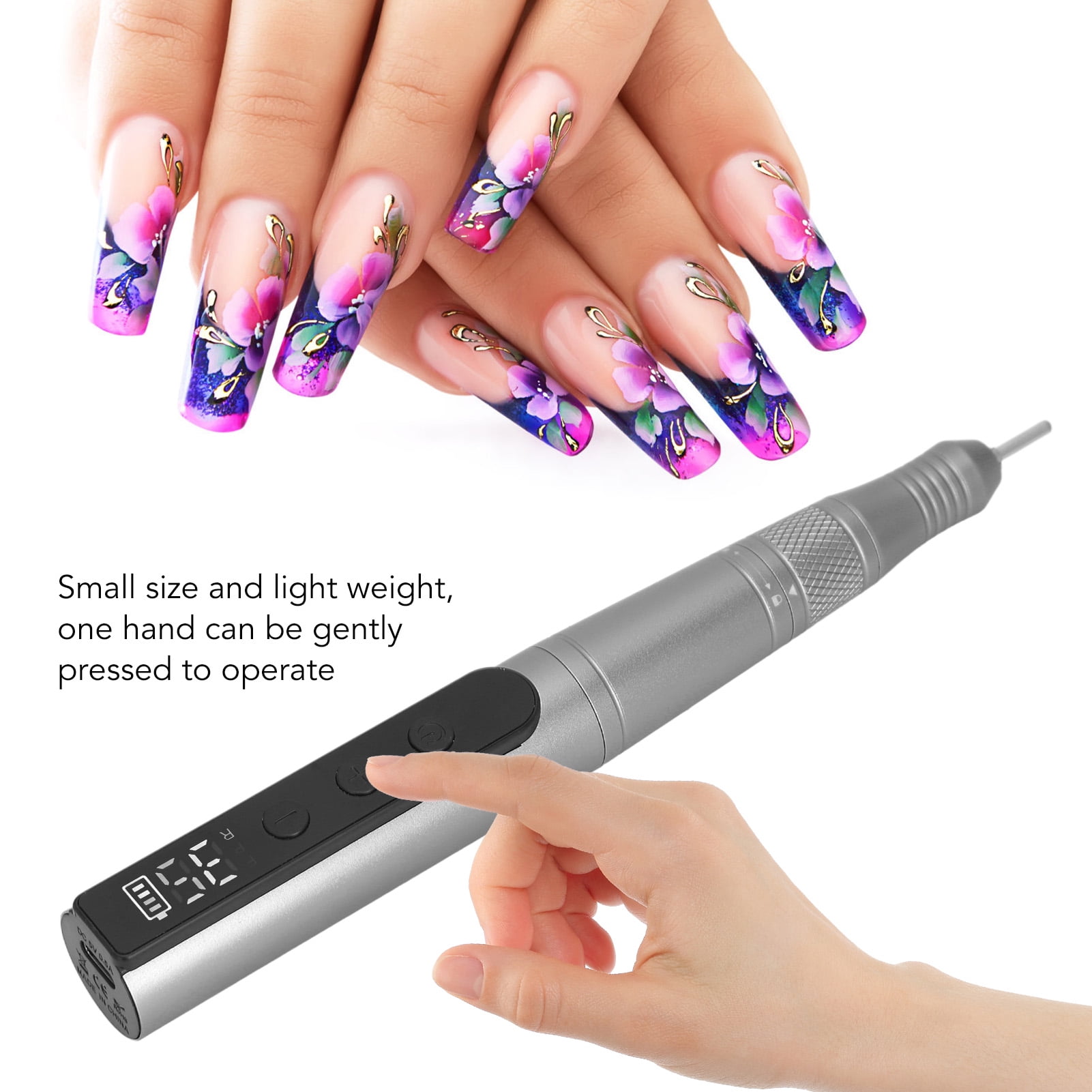 Electric Nail Drill Machine, 35000rpm Nail Grinder Nail, Polisher