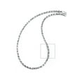 thumbnail image 3 of Metal Masters Mens 4.5mm Diamond-Cut Italian Rope Chain Sterling Silver 925 Necklace, 3 of 5