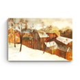 thumbnail image 3 of Startonight Canvas Wall Art Winter Village Brown Landscape, Framed Wall Decor 24" x 36"&nbsp;, 3 of 6