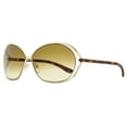 thumbnail image 2 of Tom Ford FT 0157 Metal Womens Round Sunglasses Gold 66mm Adult, 2 of 4