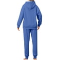 thumbnail image 4 of RYRJJ Women's Two Piece Outfits Fleece Lined Sweatsuit Set Long Sleeve Pullover Hoodies and Sweatpants Workout Athletic Tracksuits Loungewear(Blue,3XL), 4 of 7