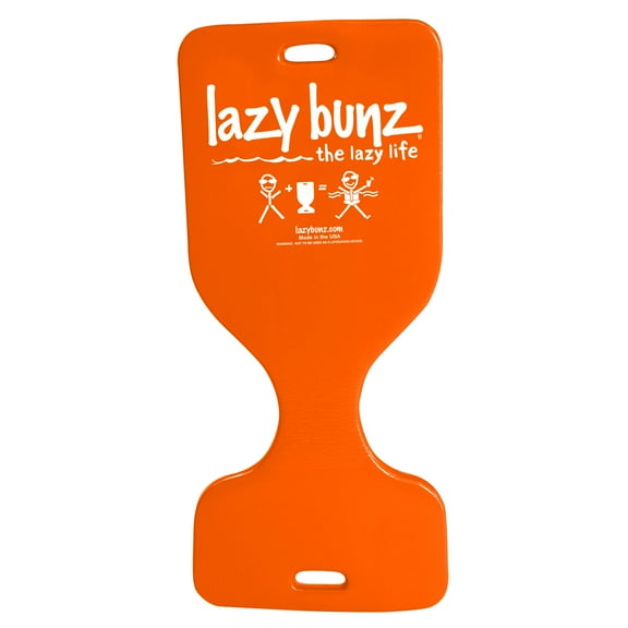 Open Box TRC Lazy Bunz Foam Water Saddle Swimming Pool Float, Sunset Orange