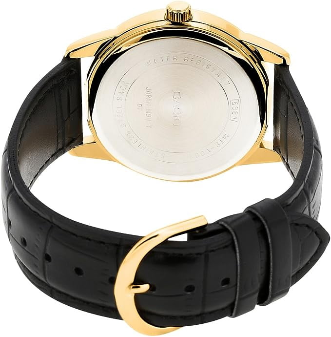Casio Mens Analogue Quartz Watch with Leather Strap MTP-V001GL-7B
