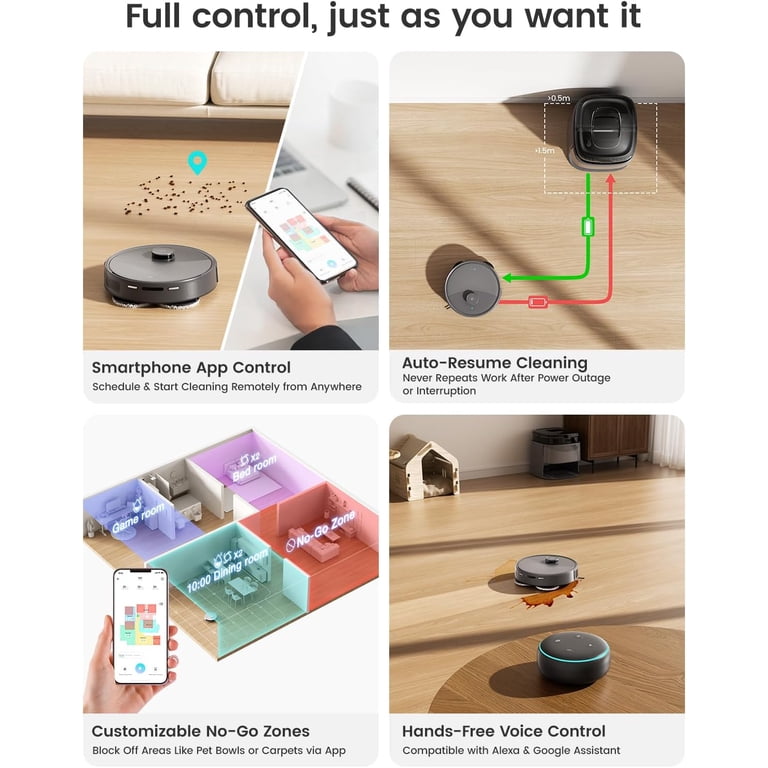 Lefant M3 Max Robot Vacuum and Mop, 113¬∞F Hot Water Auto Washing