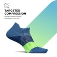 thumbnail image 6 of Feetures Elite Ultra Light Cushion Ankle Socks - Sport Sock with Targeted Compression - Bahama Blue, XL (1 Pair), 6 of 7