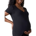 thumbnail image 5 of Ingrid & Isabel For Every Belly Women's Maternity Ribbed Henley T-Shirt Dress, Sizes S-XXXL, 5 of 7