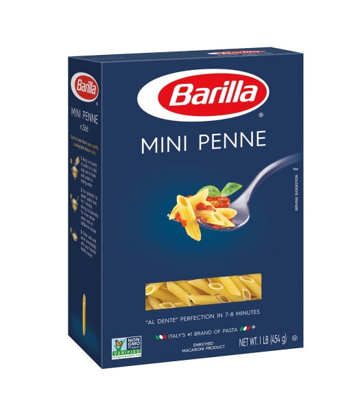 (2 pack) Piccolini: Mini Penne Pasta, 1 Lb