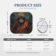 thumbnail image 3 of Vsdgher Banana Leaf Meditating Gorilla Print Car Windshield Sun Shade, Reflective Sunshade Window Sunshade Sun Visor Protector Fit for Cars,Trucks,SUVs-Large, 3 of 6