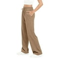thumbnail image 6 of Aoiroe Lined Sweatpants Women Sherpa Lined Pants Women Fleece Sweatpants Women Winter Pants For Women Sweatpants Women Women'S Clothing Lounge Pants Women Khaki 3XL, 6 of 7