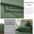 thumbnail image 6 of Davulos Queen Comforter Set 7 Pieces, Boho Dark Green Bed in a Bag Queen Size Geometric Soft Microfiber All Season Bedding Set with Comforter, Sheets, Pillowcases & Shams, 6 of 9