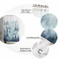 thumbnail image 5 of Small Stall Shower Curtain 48x72 Inch Narrow Half Size Forest Farmhouse Bath Curtains Bathroom Decor Vintage Nature Tree Scenery Watercolor Waterproof Fabric Shower Curtain Set with Hooks 48 Inch, 5 of 6