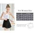thumbnail image 4 of Stelle Women's Ballet Wrap Skirts Sheer Chiffon Dance Over Scarf for Leotards,Tie up Dance Skirt,Black, 4 of 5
