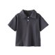 thumbnail image 2 of Blusa y camisa de manga corta con cuello vuelto Camisa de color liso para niños Camiseta de manga corta con solapa para bebé Top informal y versátil Camiseta de algodón para niños, 2 of 9
