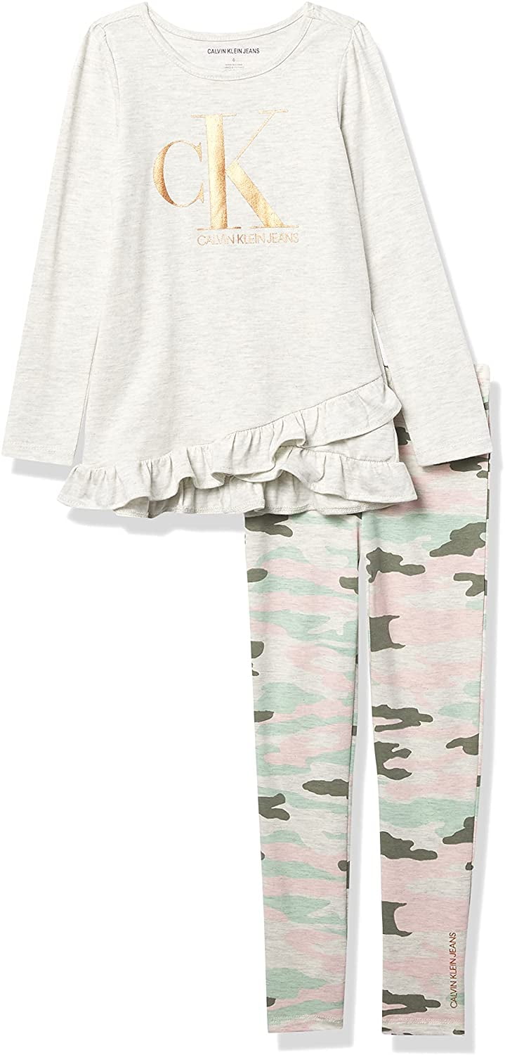 Calvin Klein Girls Leggings Set 2 Pieces 6 Years Kuwait Ubuy
