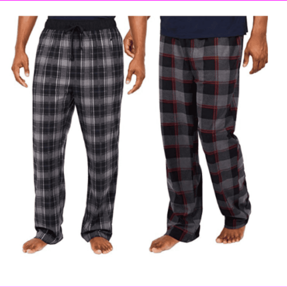 Nautica - 2 Pack Men's Nautica Fleece Pajama Lounge Pants XL/CASTLEROCK ...