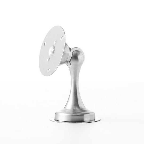 Toystoory Tope de puerta sin clavos de bajo ruido para baño, dormitorio, inodoro, tope de puerta de acero inoxidable, soporte para puertas a prueba de Conjuntos de muebles de dormitorio Plata Toystoory HA066091-01