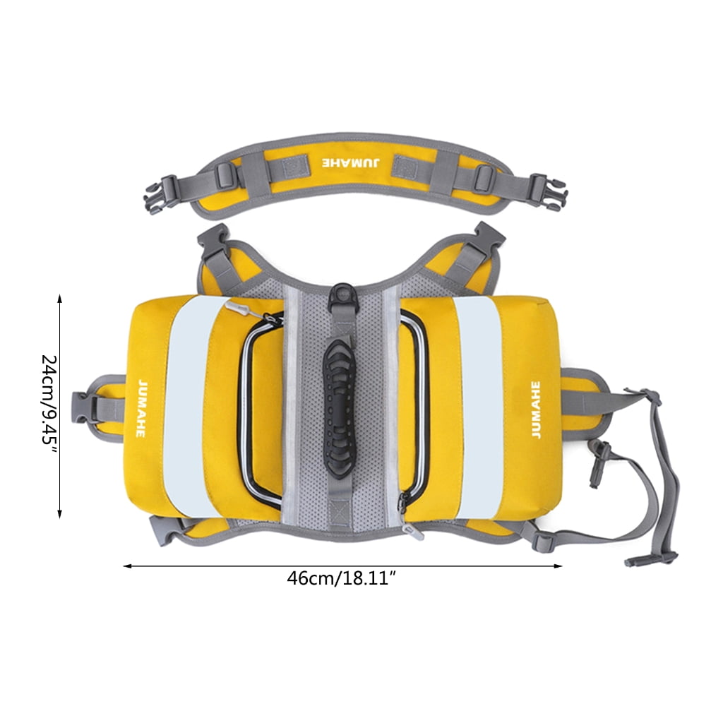 Necvior Dog Self Backpack Outdoor Training Pet Walking Camping Hiking Essential Multifunctional Dog Saddlebag