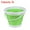 Green, variant on Uxcell 5L Collapsible Bucket, Portable Folding Beach Bucket for Camping Fishing, Pink