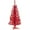 Red, variant on 4 ft. Pre-Lit Artificial White Iridescent Tinsel Christmas Tree, Clear Lights, Includes Stand