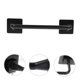 thumbnail image 5 of unbranded Toallero De Pared Negro De ABS Para Y Cocina Con Sin Perforaciones, 5 of 8