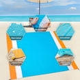 thumbnail image 2 of Beach Blanket Oversized 82" X79" Sandproof Beach Mat（PA）, 2 of 4