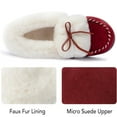 thumbnail image 4 of Ravelier Women's Plush Faux Fur Moccasin Slippers, 4 of 6