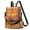 Thanksgiving Bright Orange Plaid Pattern, variant on Thanksgiving Bright Orange Plaid Pattern Fashion Backpack, Casual Daypack with Side Bottle Pockets & Convertible Strap, Water Repellent Polyester Gifts for Women Casual Use
