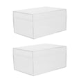thumbnail image 1 of SHISUYAN Transparent Plastic Poker Cards Box for Storage Use Portable and Lightweight with Unique Design 2 Pieces Small Size, 1 of 8