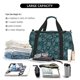 thumbnail image 5 of Easygdp Vintage Floral Bolsa de Gimnasio, Bolsa de Viaje Duffel, Bolsa de Fin de Semana con Compartimentos, Bolsa de Mano para Noche, 5 of 7