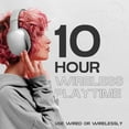 thumbnail image 6 of iJoy Ultra Wireless Headset with Microphone, 10-Hour Playtime, SD Card Slot, Backup Wired Option – Silver, 6 of 6