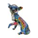 thumbnail image 1 of Graffiti escultura de perros chihuahua cachorro adorno recuerdos regalos obras de arte estatua de perro figura animal para sala de estar de dormitorio Estilo C, 1 of 9