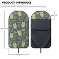 thumbnail image 6 of Chririnla Green Owl Leaf Terry Cloth Car Seat Cover, Waterproof Hooded Moisture Wicking Protector, Universal for Cars, Trucks, Vans and Bucket Seats, 6 of 6