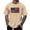Khaki, variant on Casual Shirts for Mens Patriotic Farm Tractor Short Sleeve Beach Tops,Black,L