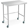 thumbnail image 1 of Kojooin Stainless Steel Table for Prep & Work with/without Wheels, Metal Commercial Work Table for Versatile Use in Home Kitchen, Restaurant, Garage, Warehouse, 1 of 9
