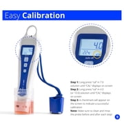 Bluelab PENPH pH Pen, Digital Meter for Water with Easy Two Point Calibration and Double Junction Probe Test Kit for Hydroponic System and Indoor Plant Grow, White