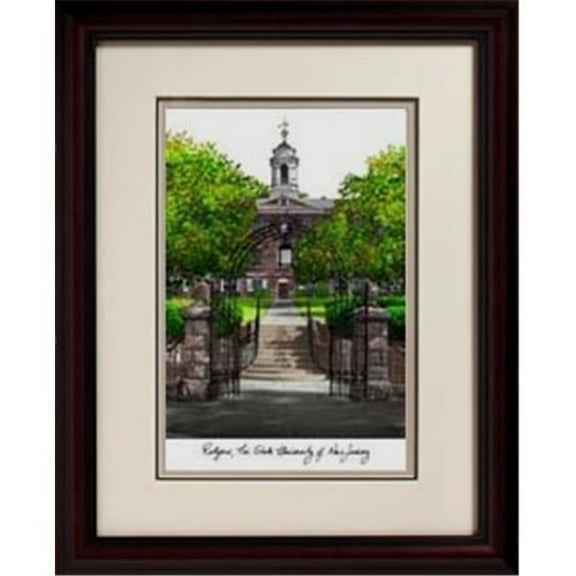 Campus Images NJ999R Rutgers University Alumnus Framed Lithograph