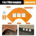 thumbnail image 3 of Corner Routing Templates Radius Quick Jigs Rounded Corners Router Bit Templates, 3 of 20