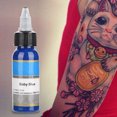 thumbnail image 2 of 30 ml Tinta para tatuajes semipermanente para maquillaje permanente de cejas y pintura corporal (azul bebé), 2 of 9