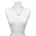 thumbnail image 3 of Delight Jewelry Acrylic Small Paw Light Pink Mother & Daughter Heart Necklaces (Set of 2), 19"+2", 3 of 4