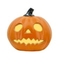 thumbnail image 2 of Opehuo Halloween Pumpkin Lantern Decor with Spooky Face-Plastic Hollowed-out Pumpkin Lights Statue for Front Porch,Party,Front Door,Vintage Classic Pumpkin Lights For Fireplace Mantle,K, 2 of 6