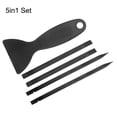 thumbnail image 3 of Unique Bargains 5in1 Set Electronics Repair Tool Kit Plastic Pry Bar Removal for Screen Black, 3 of 6
