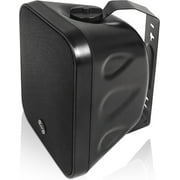 Sound Town Commercial Restaurant Bluetooth Amplifier + Surface-Mount Speaker Set, with One 6-Zone 70V/100V Amplifier with Bluetooth, 4 x 5.25-Inch Surface-Mount Speakers, Black (PAC180X4MS5B)